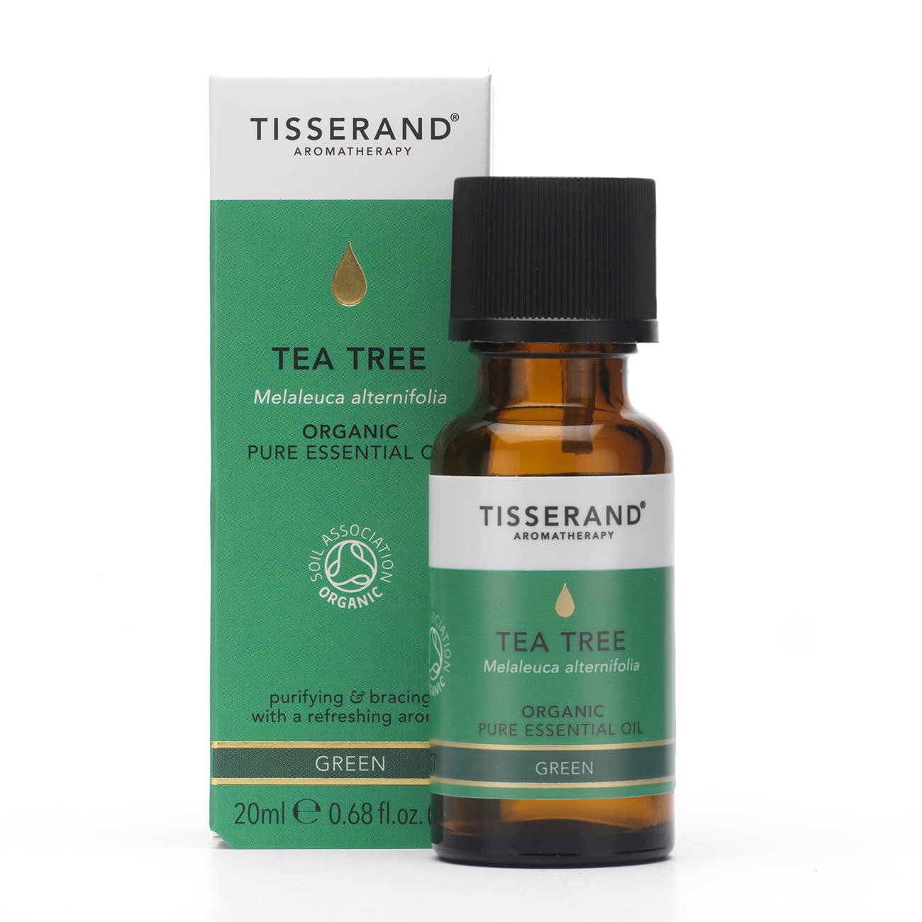 Tisserand | Essential Oil - Tea Tree - Organic, Massage, Aromatherapy, Skin Oil, for Diffuser, 100% Natural Pure Essential Oils,20ml