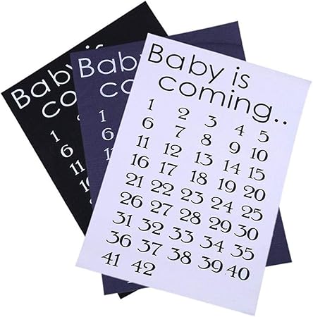 Hamkaw Conto Alla Rovescia Baby Calendario Della Settimana Di Gravidanza Con Autoadesivo 3 Pezzi Amazon It Casa E Cucina