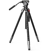 SMALLRIG x Potato Jet TRIBEX SE Hydraulic Aluminum Camera Tripod, with Video Fluid Head, 6kg/13.2lb Load, Max Height 166cm, Professional Video Tripod for Interviews/Wedding/Landscape - 5305