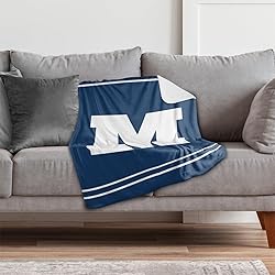 Millikin University Primary Logo Stripes Sherpa