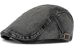 CNUSER Cotton Newsboy Cap,Breathable Ivy Gatsby Cabbie Beret Hat for Men's Women Driving Hunting Golf