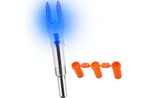 Ellen Archery 6-Pack X Lighted Nock Universal LED S Nock Fit Arrows .204 .233 .244 .246 Inside Diameter Automatically Bowstring Screwdriver Included