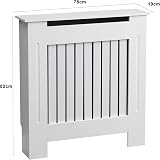 AVC Designs Kensington Radiator Cover Modern MDF White Grey Vertical Slat view 2
