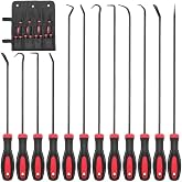 Keze 12 Pcs Pick and Hook Tool Set | Includes Long &amp; Mini Precision Pick Tool Kit for Car Auto Oil Seal/O-Ring Seal Gasket Pick Hooks Puller Remove