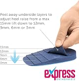 Express Orthopaedic Medically Approved Adjustable Heel Raise Inserts 2 Pack view 4
