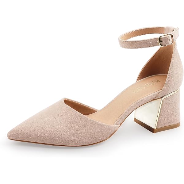 Women's Wedding Heels – Lace Satin Bow Ankle Strap Pumps, 2.56 Inch Heel (Closed Toe) - View #11