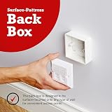 rhinocables 32mm Ethernet Back Box Single Gang Surface Mount UK view 2