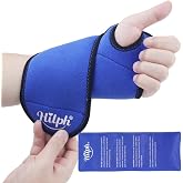 Hilph Wrist Ice Pack Wrap, Carpal Tunnel Relief Wrist Brace with Gel Pack | FSA Eligible HSA, Reusable Hot Cold Compress for Hand Injuries, Arthritis, Tendonitis, Surgery Recovery, Post-Workout, Blue