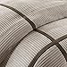 Madison Park Cozy Comforter Set Casual Blocks Design All Season, Matching Bed Skirt, Decorative Pillows, King (104 in x 92 in), Dallas Taupe/Brown, 7 Piece