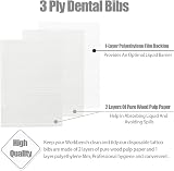 Ceonam 125 Pcs 3 Ply Dental Bibs 13"x18" Waterproof Tattoo Piercing Paper Tissue view 4
