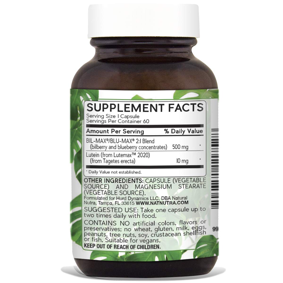 Natural Nutra Ultimate Eye Formula with Lutemax 2020, 10mg of Lutein