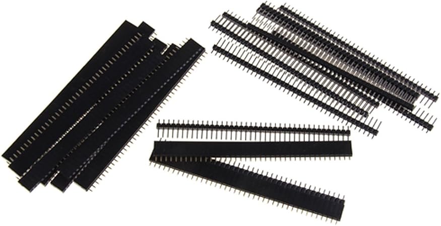 10x 40 Pin Header Strip Bande De Pin Tete Male Et Femelle A Simple Rangee 2 54mm Amazon Fr Bricolage