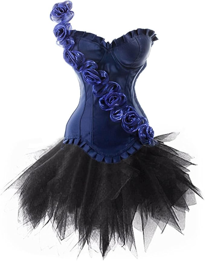 Corset rosa con falda Las faldas más modernas.