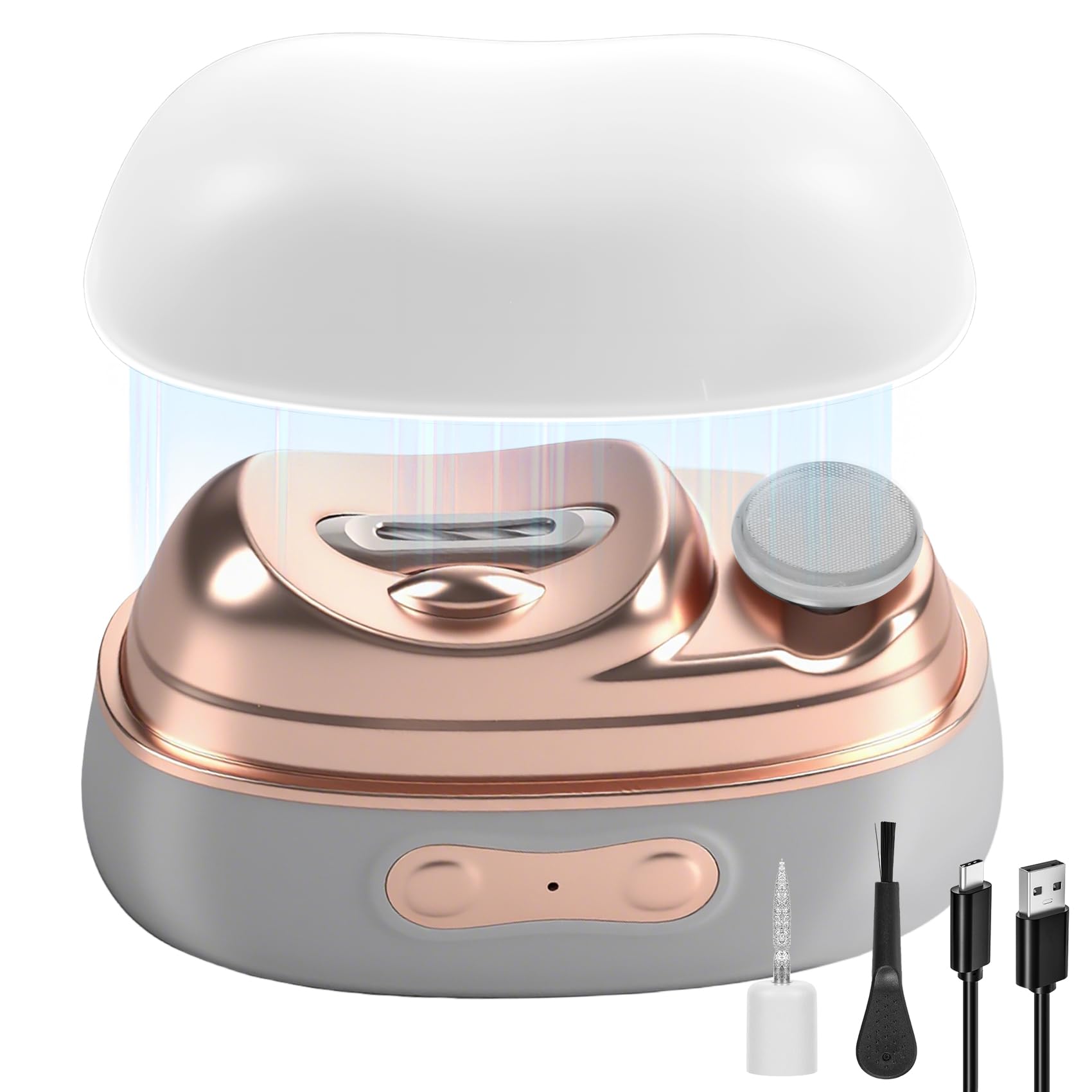 Photo 1 of * Dirty item  check clerk comments*
Electric Nail Clipper with LED Light & 2 Speeds, 2026 New 2 in 1 Electric Nail Trimmer with Nail Clip Storage, 3 in 1 Design, USB Rechargeable Automatic Nail Clipper for Babies, Seniors and Adults