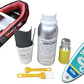 Seamax Adhesive Repair Kit, Professional Hypalon Version (2 Part Kit - 250ml Glue &amp; 25ml Hardener), Suitable for Inflatable Boats, SUP, Towable Tubes, Rafts, Good for Boat Parts &amp; Transom Repairs