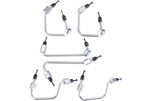 OSKKUDE 6PCS Fuel Injection Lines Engine Fuel Injector Feed Line Compatible with Dodge Cummins Diesel 6.7L 2007-2018 Complete Injector Fuel Line Set Replace 4935976 4935974 4935982 4935981