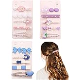 Fashion Hair Clips Set 2.36 inch Acrylic Resin Hair Clips for Girls and Women Barrettes for Makeup, Washing Face, Hair Styling