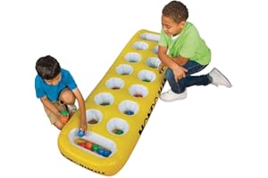 S&S Worldwide Giant Inflatable Mondo Mancala. Huge 72" x 21.4" x 6" High Inflatable Game Board with 2" Balls to Use as Stones. Whether You Play on The Floor or a Table, it is More Fun!