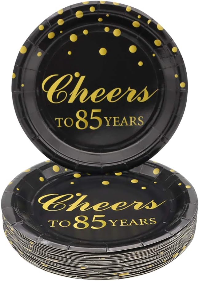 Pandecor 85th Birthday Party Supplies,50 PCS Cheers to 85