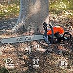 New 52CC 22" EPA CHAINSAW CUTTING WOOD GAS CHAIN SAW ALUMINUM GASOLINE 2.7HP ENGINE