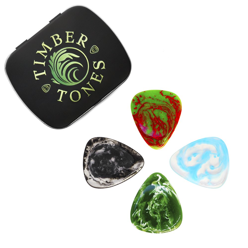 Resin Tones Mixed Plectrum (Tin of Four), RES-MT-4