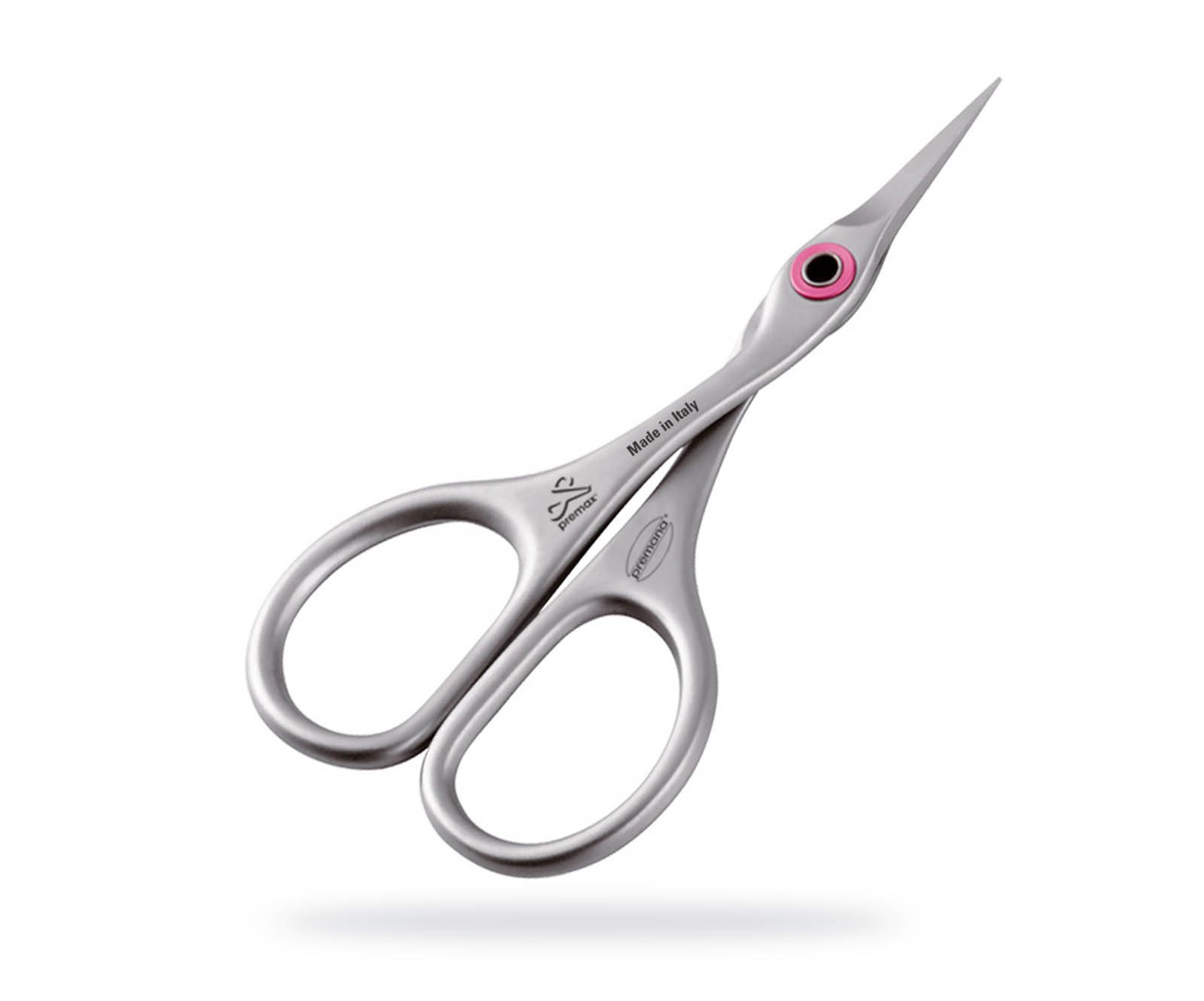 Premax Scissors-Ideal for Embroidery and Sewing Work-Stainless Steel with Straight Blade-Made in Italy, Gray, 9.5 cm