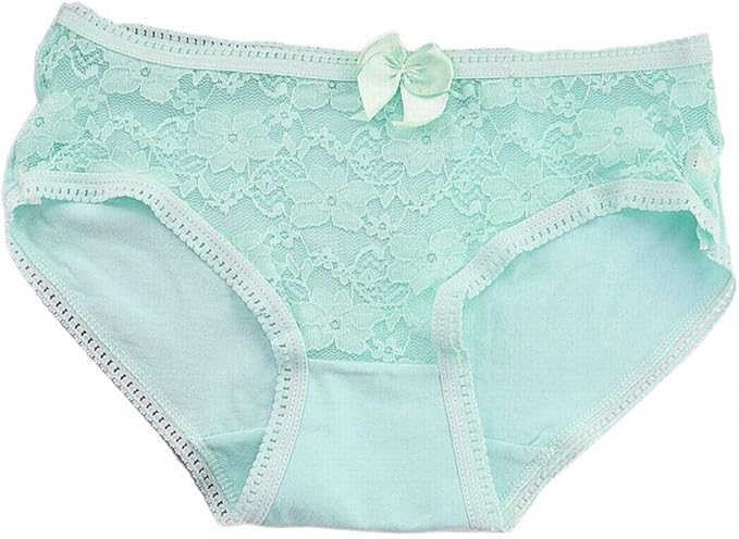 Amazon Plus Nao プラスナオ ショーツ スタンダード レディース ジュニア 女の子 パンツ 下着 花柄 レース リボン かわいい おしゃれ 透け感 シー グリーン セット 通販