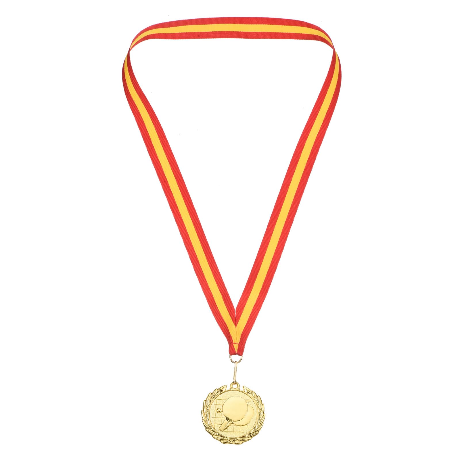 M METERXITY Ping Pong Medals - Table Tennis Award Medals Winner Gold Prizes with Neck Ribbon for Game Party Competition Activities (2 Inch, Red Gold)