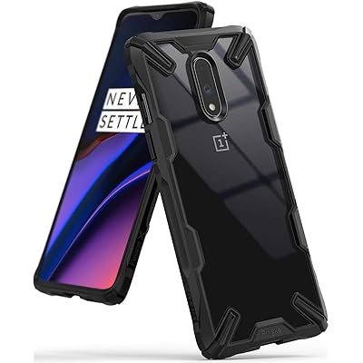 Ringke Fusion-X Designed for OnePlus 7 Case Impact Resistant Protection Cover for OnePlus 7 (6.4&amp;quot;) - Black