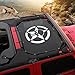 Durable Mesh Sunshade Top Cover Provides UV Sun Shade Protection for 2007-2017 Jeep Wrangler JK JKU-2 Door Skull