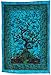 Handicrunch Boho Tree of Life Tapestry, Medium, Turquoise