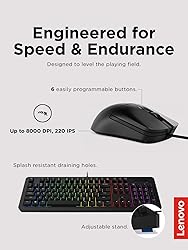 Lenovo Legion KM310 RGB Wired Gaming Keyboard