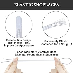 Endoto 2 Pairs Elastic Shoelaces for ON Cloud 5 & 6