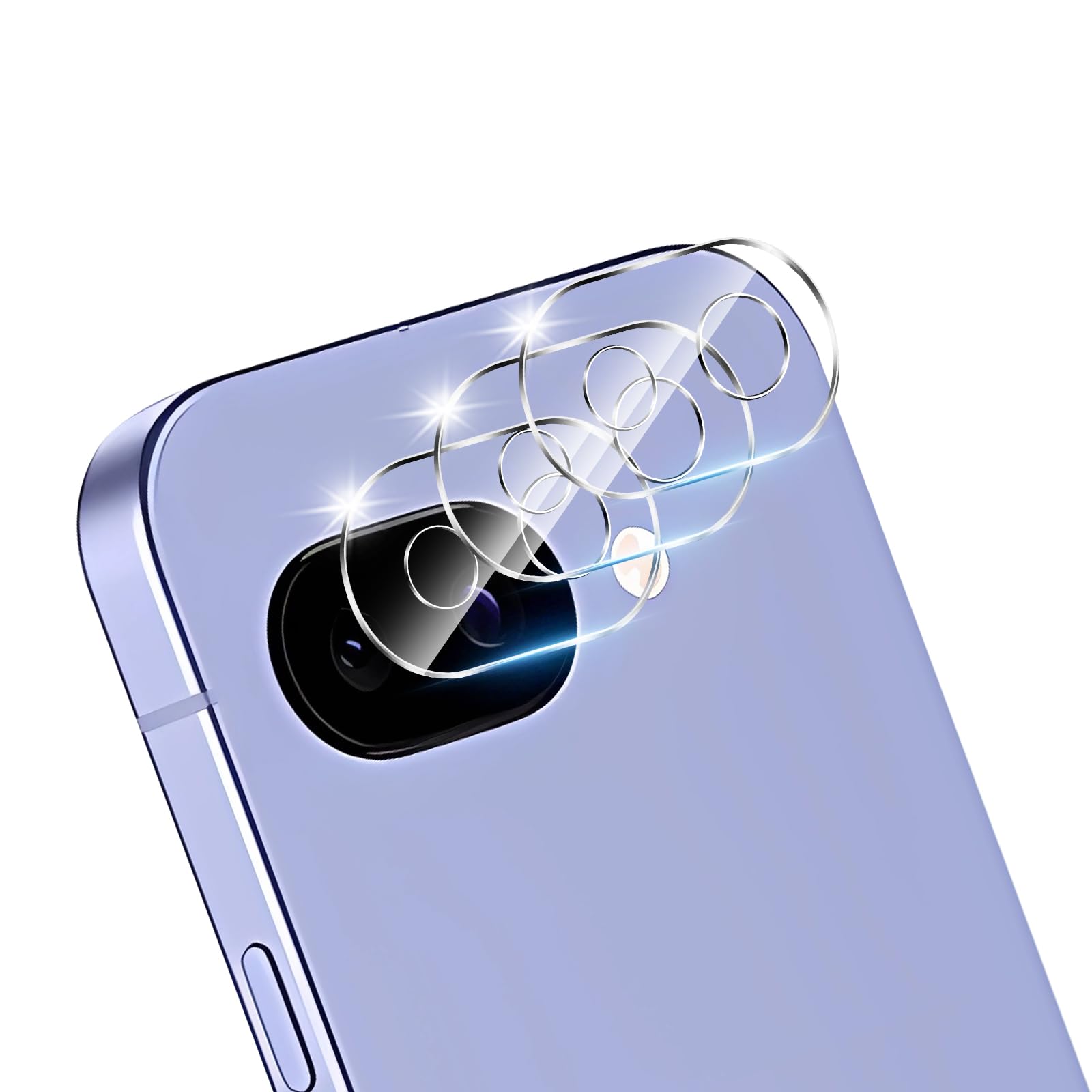 3 Pack Camera Lens Protector for Google Pixel 10a,Tempered Glass,9H Hardness,Anti-Scratch,Case Friendly[Does not Affect Night Shots]