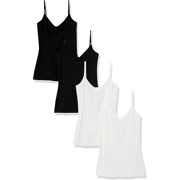 Women's Sexy Ultra Soft Camisole with Lace Trim Cotton Blend Basic