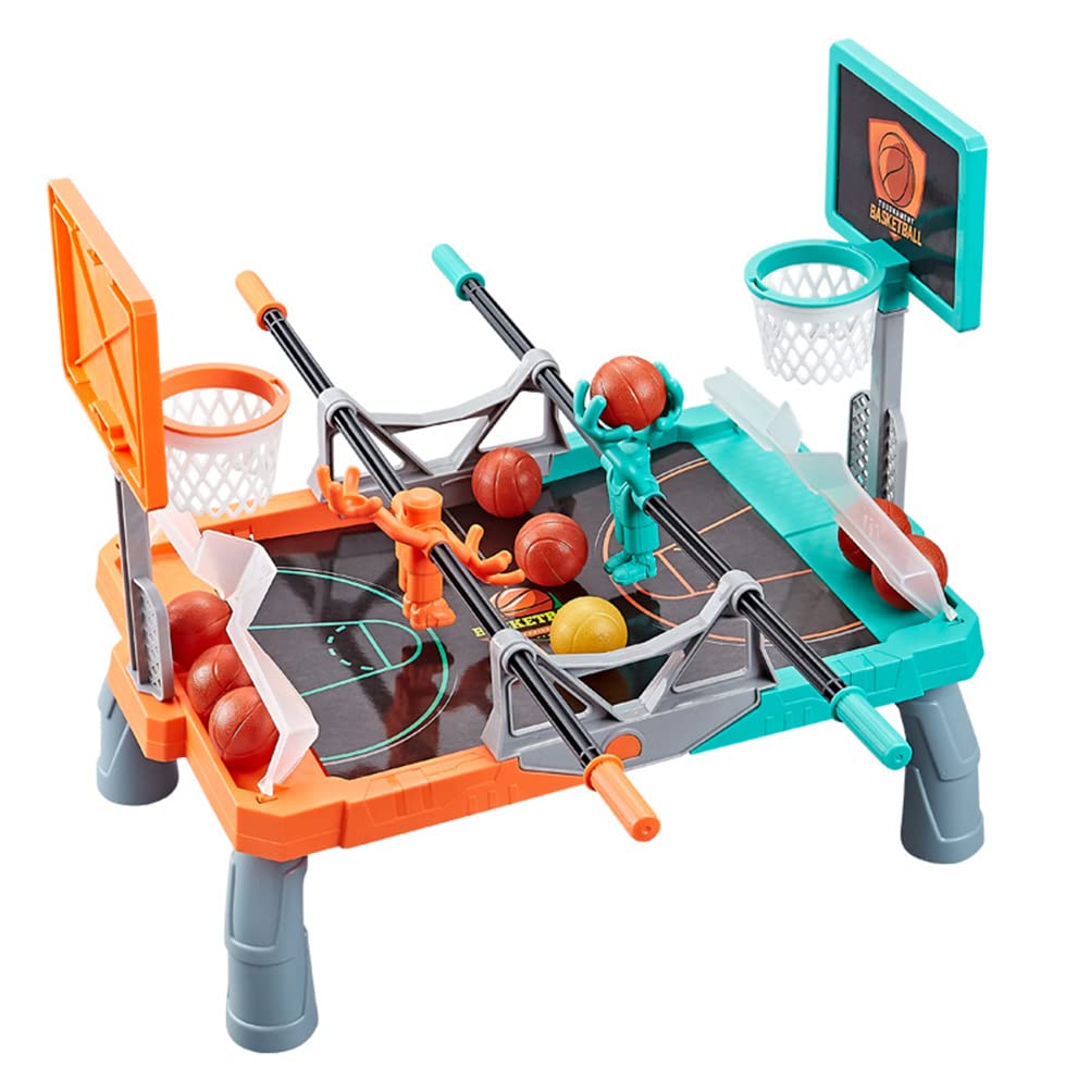 Foosketball Game, The Foosball Plus Basketball Shoot and Score Shoot and Score not searched Tabletop Game, Double Fingertip Shooting Table Top Games for Kids (color1)