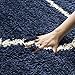 SAFAVIEH Area Rug 8x10 - Hudson Shag Collection - Large - Navy & Ivory, Trellis Pattern, Non-Shedding & Easy Cleaning, Ultra Plush Thick Pile, Ideal for Living Room, Bedroom, Dining Space (SGH280C)