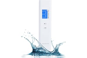 TEKCOPLUS 6-in-1 Water Quality Tester - TOC UV275 EC TDS COD Temperature Meter Drinking Water Quality Meter with Intelligent Scoring with ATC for Drinking Water, Well, Tap, Purified, Groundwater, Lab