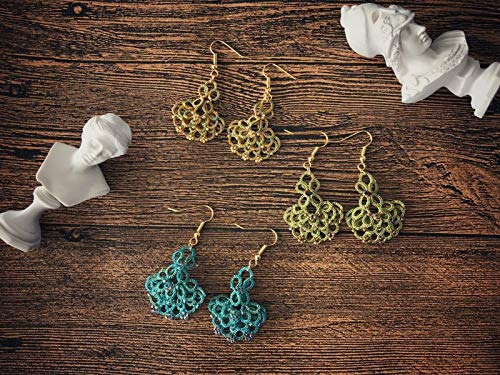 6 Metallic+Tatting+Jewellery+lacemaking+Set