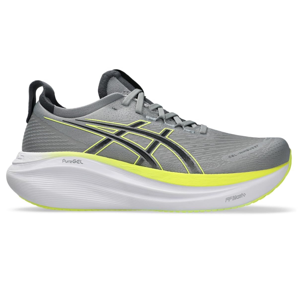 Photo 1 of ASICS Men's Gel-Nimbus 27 Running Shoe, 10, Gravel/Carrier Grey