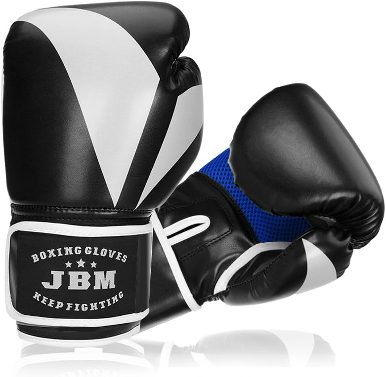 JBM Boxing Gloves Kickboxing Gloves for Kickboxing MMA TKD Thai Kick Punching Glove 8OZ 10OZ 12OZ (3 Color)