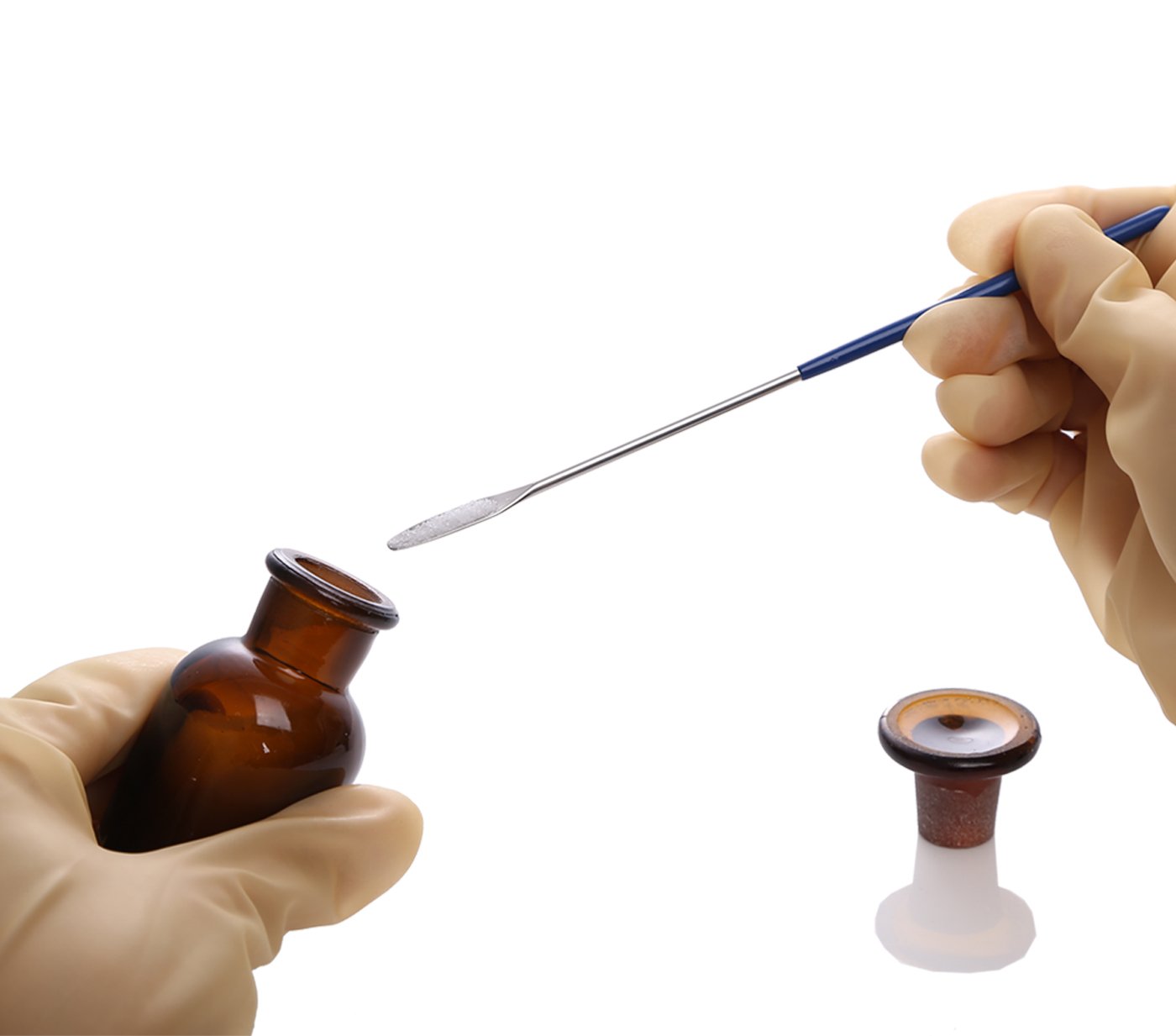 Aozita 6 Pack Lab Spatula Micro Lab Spoon/Scoop with NickelStainless