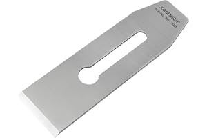 JORGENSEN No.4 & No.5 Wood Planer Blade - for No.4 Smooth Plane & No.5 Jack Plane, Professional Level O1 Steel, High Hardness & Long Edge Retention, 3mm Thickness Replacement Blade