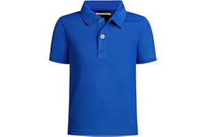 Dreammonkey Toddler to Youth Boys' Performance Polo Kids Collared Golf Shirt School Uniform