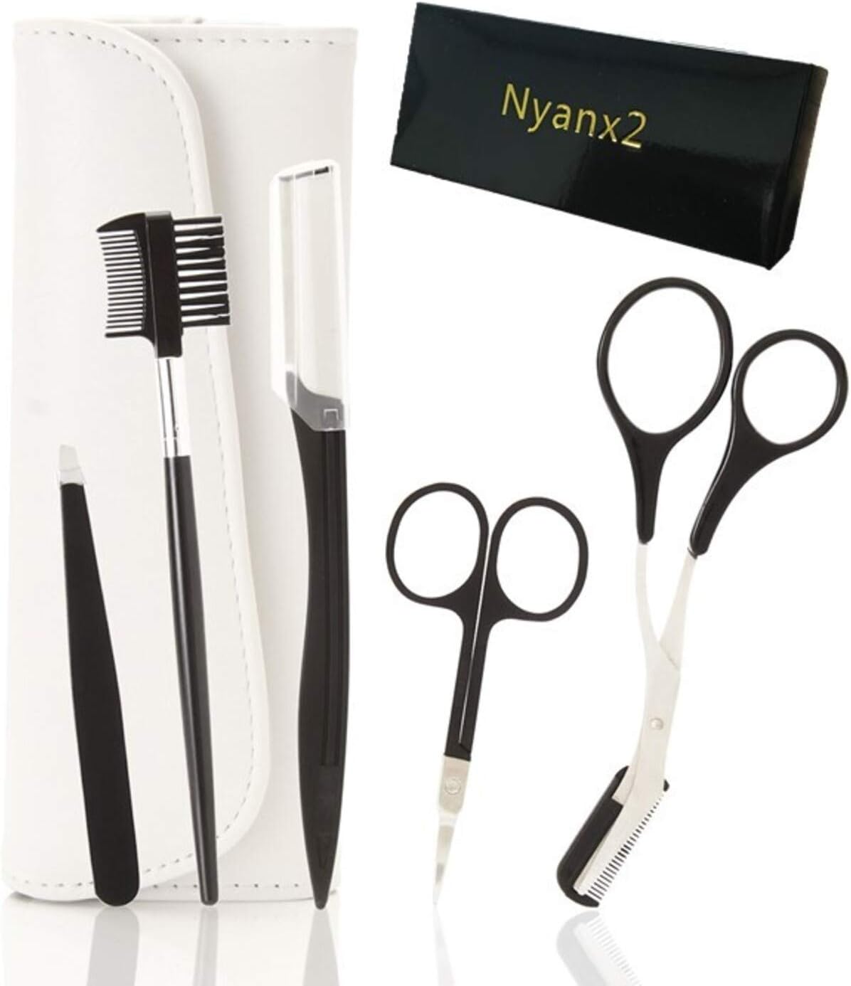 Amazon プロの美容師監修 失敗しにくい 眉毛セット メンズ用 6点セット ケース付き 整え方説明書付き Mitubati Story 眉用はさみ 通販