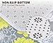Wimaha Non-Slip Bath Mats Rugs, Extra Large, Super Soft, Water Absorbent Fast Dry, Microfiber Rug for Bathroom Shower, Tub, Bathtub, Kitchen, Bedroom, Hotel, 31 x 19, Peony Yellow Grey