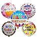 Sharlity Happy Birthday Foil Mylar Helium Balloon, 18
