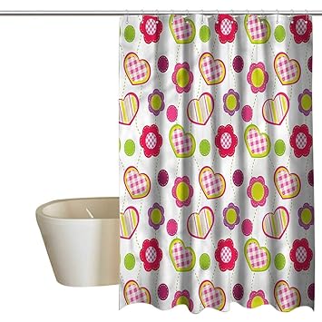 Amazon Com Denruny Shower Curtains Unisex Kids Patchwork Flowers