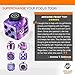 FidgyFidge Fidget Cube Anti-Stress Cube, Anxiety Toy, ADHD Fidget Toy for Better Focus and Stress Relief (Galaxy, Multi-Colored)
