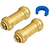SUNGATOR 1 Inch Check Valve, Anti-backflow Valve with Single Water Flow Direction only, No Lead Brass Push to Connect Plumbin
